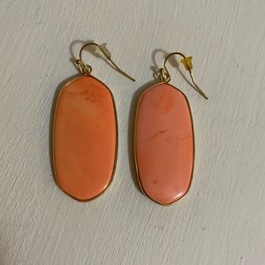 Pink stone earrings